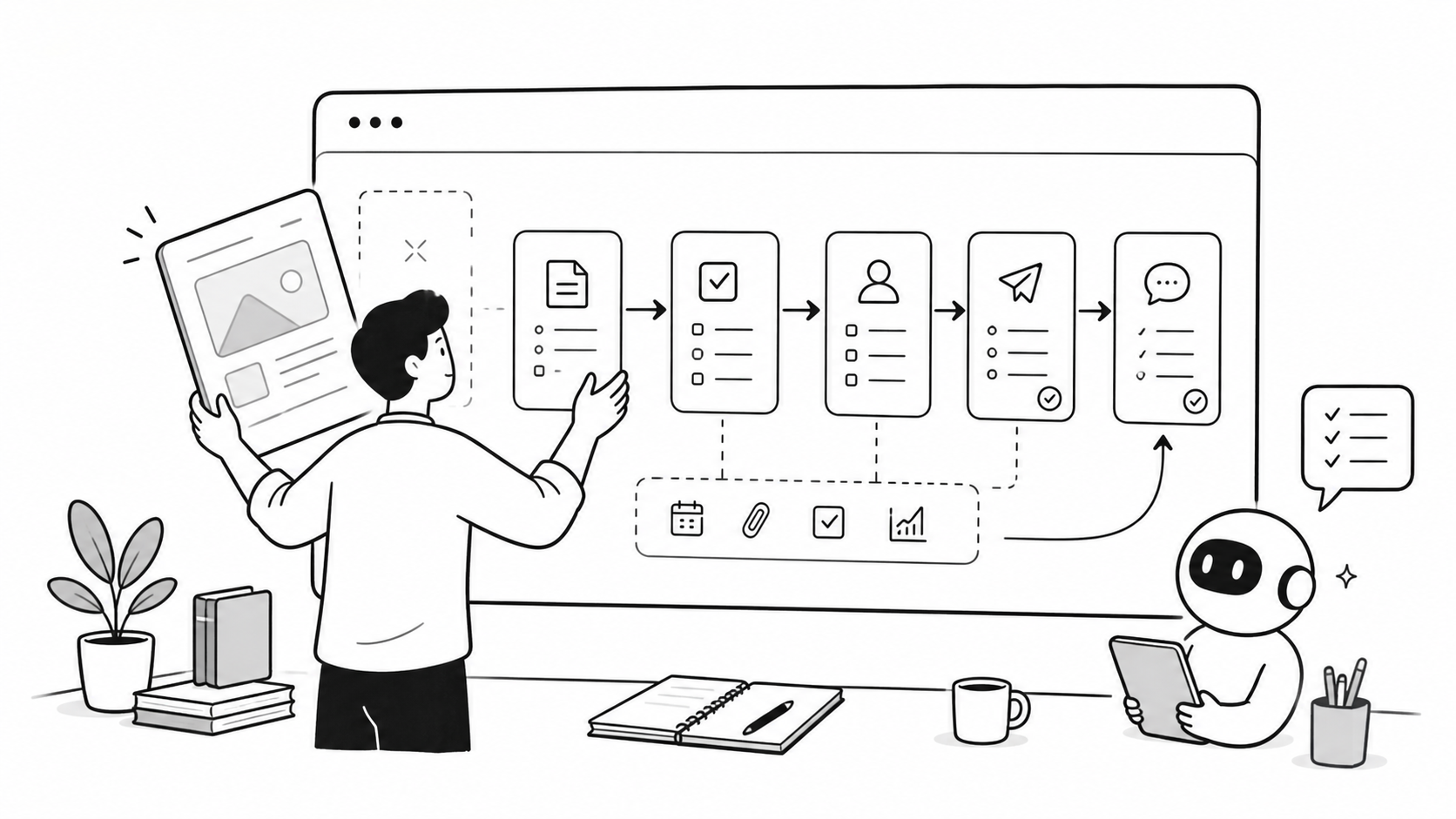 From templates to workflows